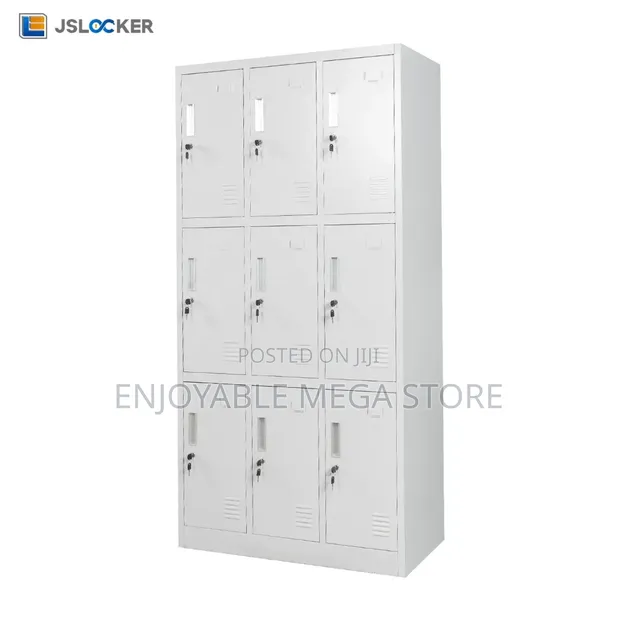 9 Shelves Metallic Lockers - Brand New - 1