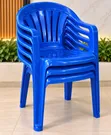1 Pc Stackable Plastic Chair with Armrests - 2
