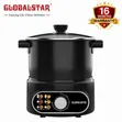 Globalstar 6.5L Non-Stick Ugali Cooker with Glass Lid - 2
