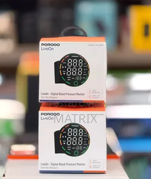 Porodo LiveOn Rechargeable Wrist Blood Pressure Monitor