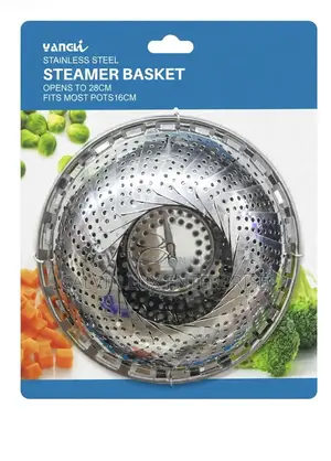 King Foldable Portable Steamer Basket