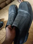 UK Used Men's Original Black Leather Shoes - Size 45 - 3