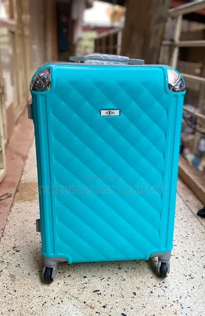 Cub Patterned Suitcase - Large, Light Blue