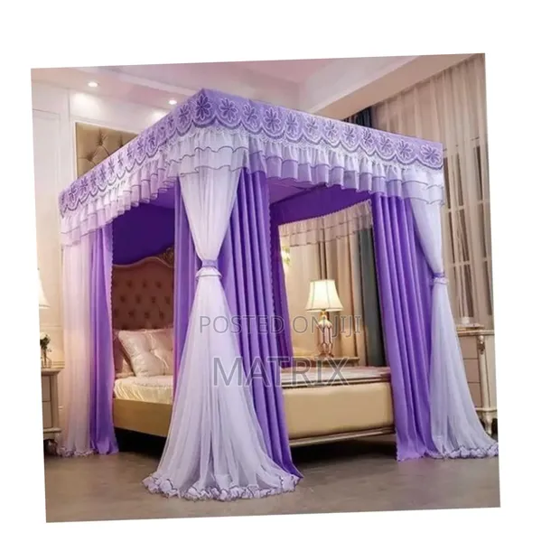 6x6 ft 4 Stand Mosquito Curtain Net - 1