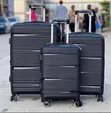 Set of 3 Black Hardside Spinner Luggage Pieces - 2