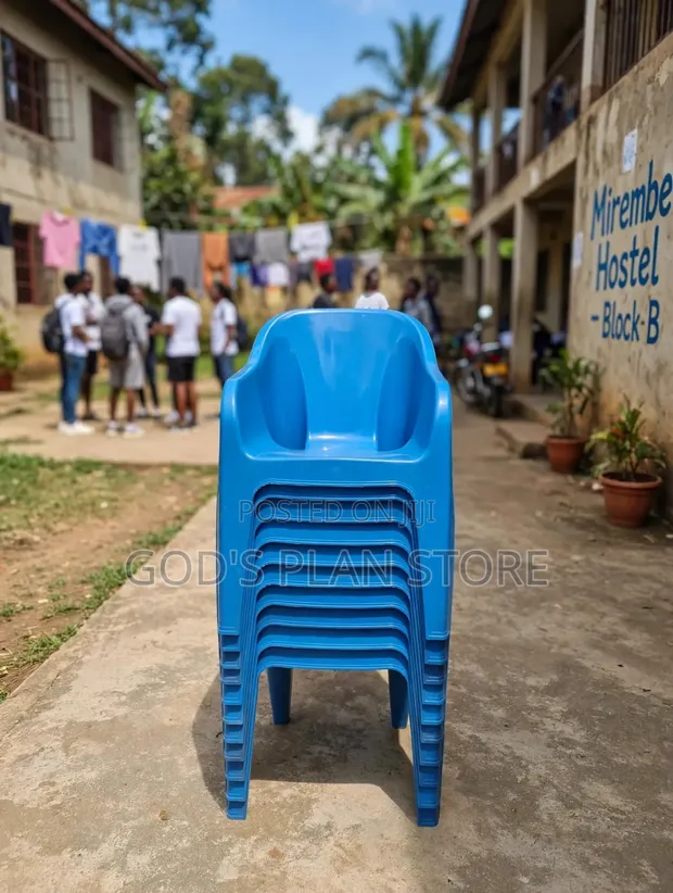 Hostel Compound Plastic Chairs - Brand New - 1