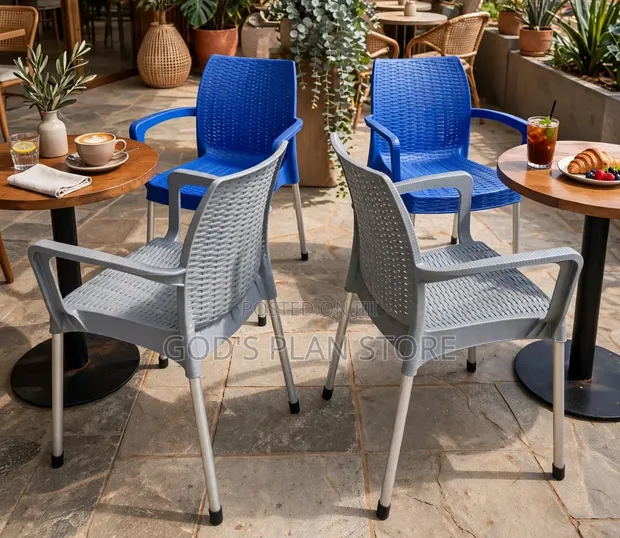 Weatherproof Plastic Chairs for Bars, Garden, Beach - 1