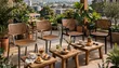 Rattan Cafe Plastic Chairs - Brand New - 1