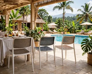 Resort Restaurant Plastic Chairs - Brand New
