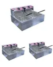 12-Liter Commercial Double Tank Electric Deep Fryer - 1
