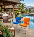 Courtyard Classic Plastic Chairs for Dining Areas - 1