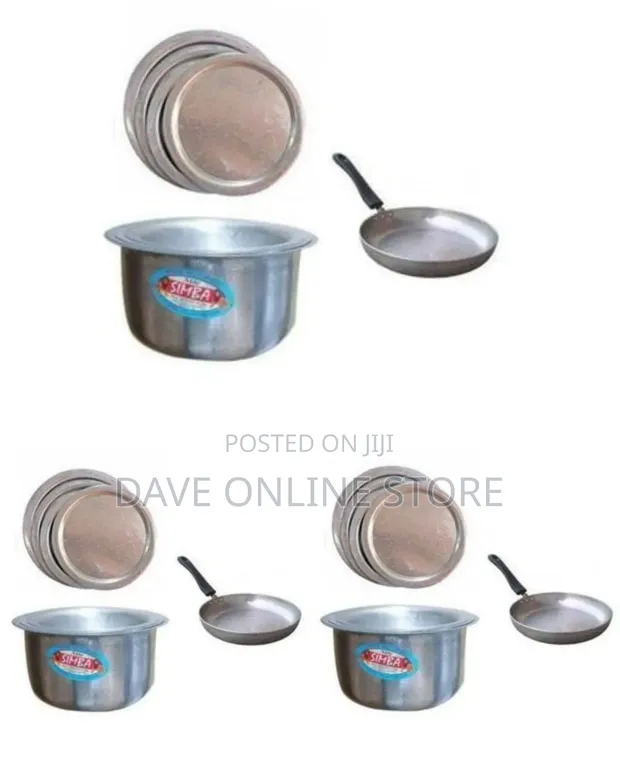 Simba 9-Piece Aluminium Saucepan Set - 1