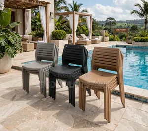 Space Saving Plastic Chairs - Brand New