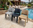 Space Saving Plastic Chairs - Brand New - 2