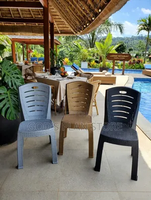 Modern Plastic Dining Chairs (Set of 4)