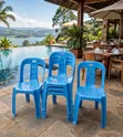 Plastic Garden Chairs - Green - 2