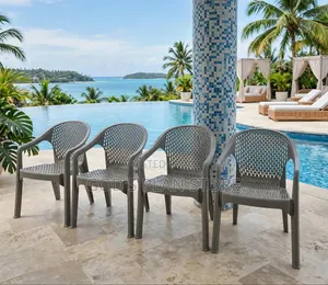 Vortex Plastic Dining Chairs (Set of 4)