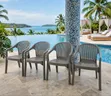 Vortex Plastic Dining Chairs (Set of 4) - 1