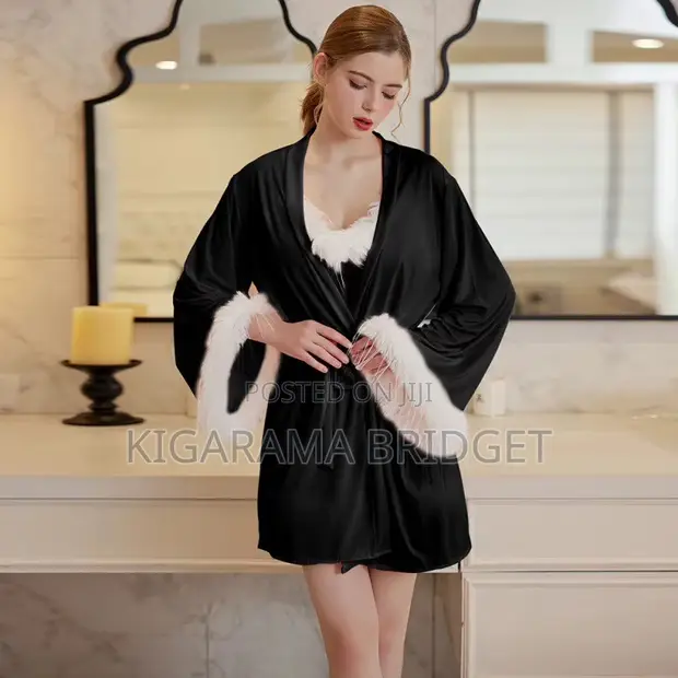 3pc Women's Silk Nightwear Set - 1
