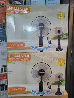 Globalstar GS-4039R Heavy-Duty Standing Fan with Remote