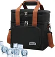 Large Double Waterproof Lunch Cooler Bag with Strap - 2