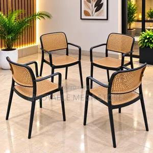 Ergonomic Breathable Plastic Chairs with Armrests