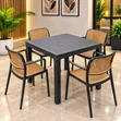 Brand New Plastic Dining Table and Chairs Set - 1