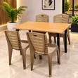 Restaurant Dining Wooden Table and Chairs Set - 1