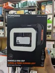 Porodo Handheld Ring Grip Vlogging Light with Tripod & Shutter - 1