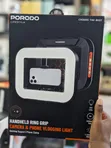Porodo Handheld Ring Grip Vlogging Light with Tripod & Shutter - 2
