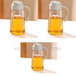 Auto-Flip Glass Oil and Vinegar Dispenser Bottle