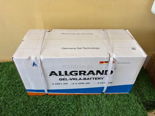 ALLGRAND 2.4kWh 200Ah 12V Pure GEL Battery - Solar Inverter Backup - 1