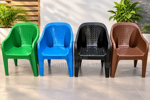 Colorful Plastic Chairs - Brand New - 1