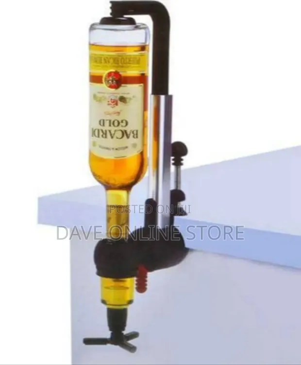 Single-Bottle Table-Clamp Liquor Dispenser - 1
