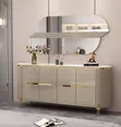 Genuine Strong Golden Console Table with Drawers - 2