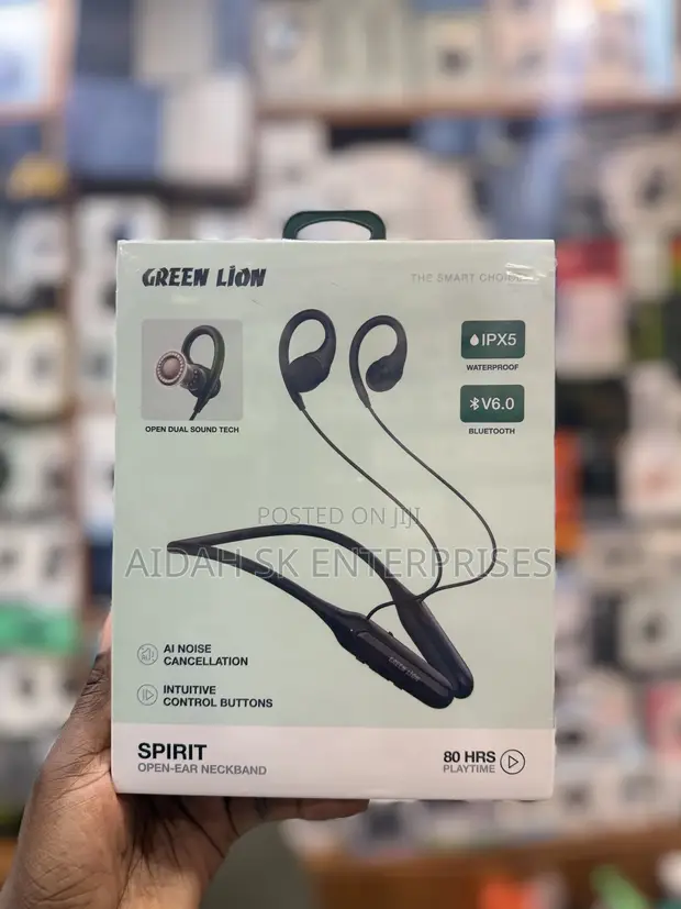 Green Lion Spirit Open-Ear Neckband Headphones - 1