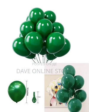 12 Inch Green Balloons (100 Pieces)