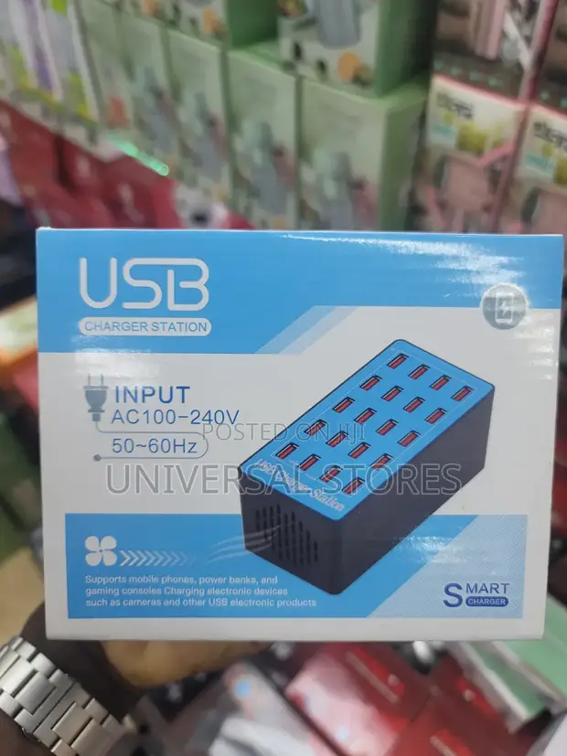 20 Port USB Charging Station - 100W - 1