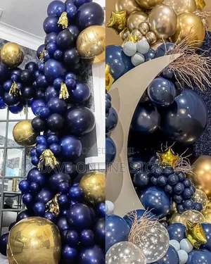 12 Inch Navy Blue Round Helium Balloons (100 Pieces)