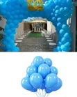 100 Pieces 12-Inch Light Blue Matte Balloons - 1