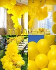 12 Inch Round Yellow Balloons (100 Pieces) - 1