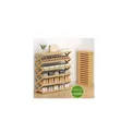 6-Tier Foldable Bamboo Shoe Rack - 1