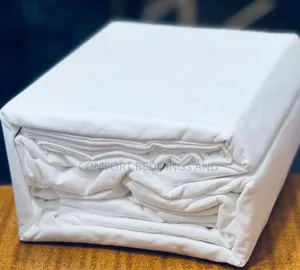 Elastic Cotton Bedsheets - White Six by Six