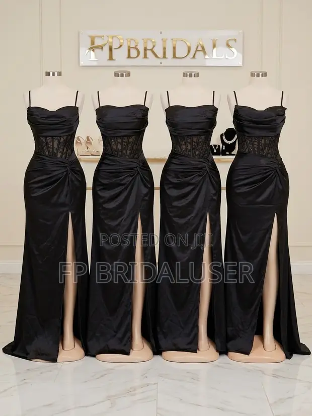 Black Bridesmaids Dresses for Hire - 1