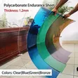 Solid Acrylic Flexible Polycarbonate Roofing Sheet 1.2m x 1m - 1