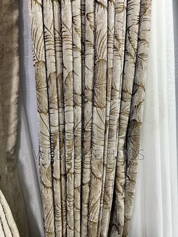 Home Curtains - Multicolor Check Cotton - 1