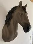 Majestic Horse Head Wall Mount Sculpture - 2