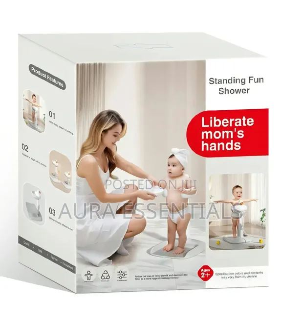Infant Bath Support Shower Stand with Anti-Slip Base - 1