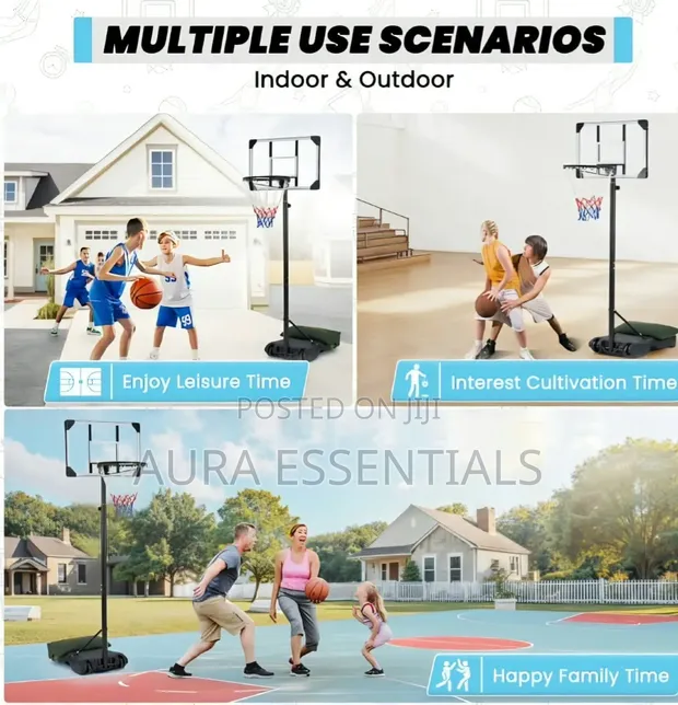 Freestanding Children's Basketball Hoop 243cm - 1