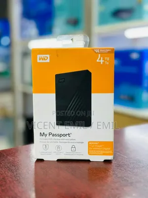 Western Digital My Passport 4TB Portable External Hard Drive